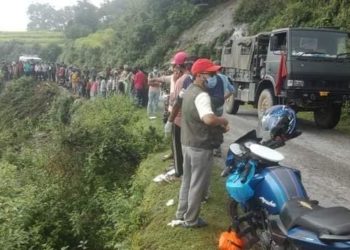 डोटीमा बस दुर्घटना हुँदा तीन जनाको मृत्यु