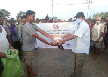 भजनीका ४ सय बाढीपिडीत घरपरिवारलाई आपतकालिन राहत