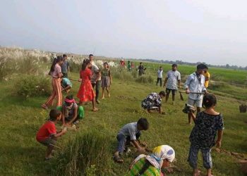 कालाकुण्डा बगरमा परिणत जमीनमा बृक्षारोपण