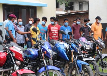 मोटरसाइकलसहित चोरीमा संलग्न १४ जना पक्राउ, ८५ वटा भेटिए