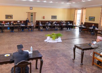 सर्वदलीय बैठकमा काँग्रेसले भन्यो– सरकारका कारण राजावादी सडकमा आए