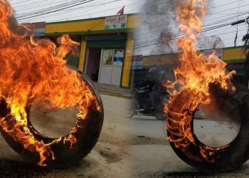 धनगढीमा प्रधानमन्त्री बिरुद्ध बिरोध