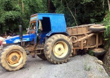 ट्रयाक्टर दुर्घटना, एकजना गम्भीर घाइते