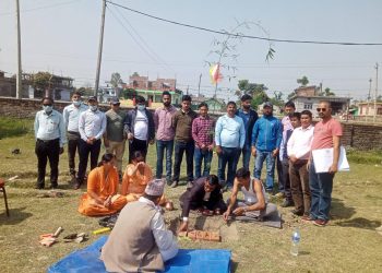 कर्णाली माध्यमिक विद्यालयको भवन शिलान्यास