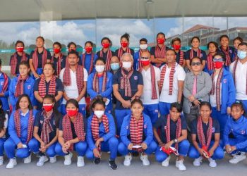 नेपाली महिला फुटबल टोली स्वदेश फिर्ता