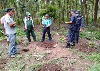प्रहरी दिवशका अवशरमा बृक्षारोपण