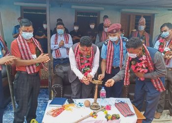 घोडाघोडीको प्रतिखेतमा प्रहरी पोष्टको उद्घाटन