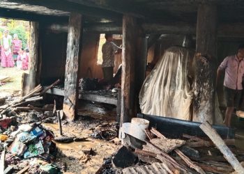 कैलालीमा एक घरमा आगलागी ५ लाख बढिको समान जलेर नष्ट