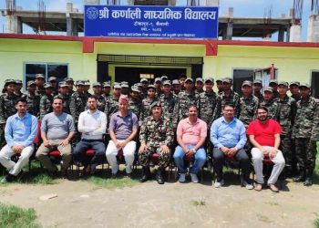 कर्णाली मा.वि. का ४६ विद्यार्थीहरु नेपाली सेनाको एनसिसी तालिममा सहभागि