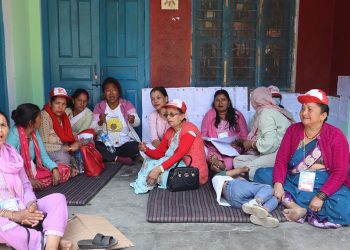 एमाले कञ्चनपुरमा निर्वाचनको माग गर्दै पार्टी कार्यालयमा धर्ना