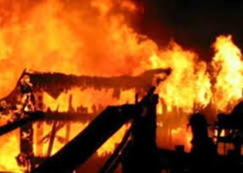 कञ्चनपुरको शुक्लाफाँटामा एक गाई गोठमा आगलागी