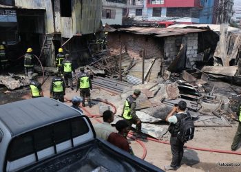 शंखमुलमा आगलागीबाट दशवटा पसलमा क्षति