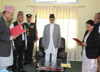 सुदूरपश्चिमका मुख्य न्यायाधिक्ता शाहीद्धारा शपथ ग्रहण