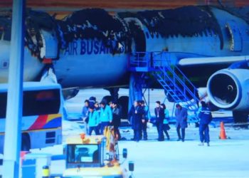 दक्षिण कोरियाली विमानमा आगलागी, १ सय ७६ जनाको सफल उद्धार