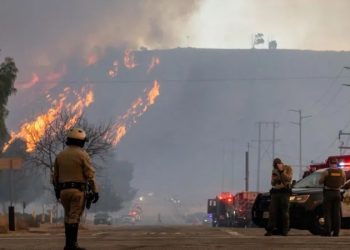 अमेरिकाको लस एन्जलस जङ्गलमा फेरि आगो फैलियो : १९ हजार मानिसलाई सुरक्षित ठाउँमा सारियो