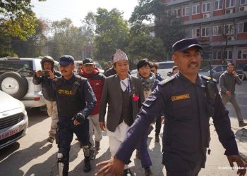 धरानलाई खानेपानी माग्दै खानेपानी मन्त्रालय पुगे मेयर हर्क साम्पाङ