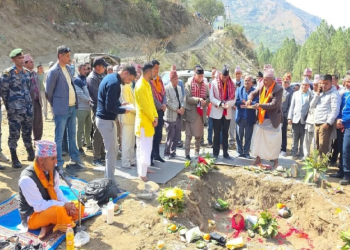 मध्य चमेलिया जलविद्युत् आयोजनाको शिलान्यास