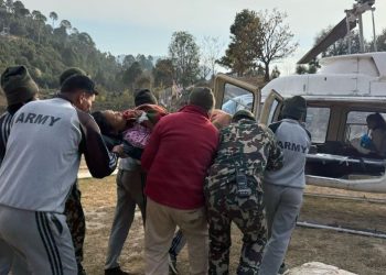 रक्तश्राव नरोकिएपछि सुत्केरीको हवाइ उद्धार