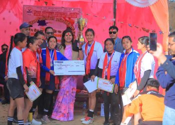 प्रदेशस्तरीय अन्तरपालिका महिला भलिबलको उपाधि चुरेलाई